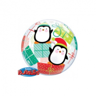 Penguins and Presents Bubble Balloon  
